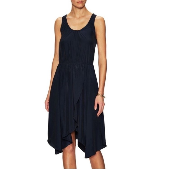 $395 CALYPSO ST BARTH Sarah Asymmetrical Relaxed Fit Modest Midi Dress - Picture 1 of 14